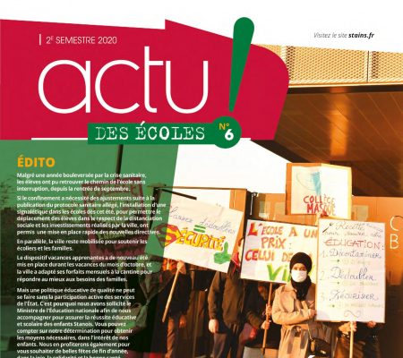 couverture Actu des écoles N°6 - Ville de Stains