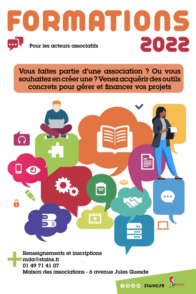 MDA - Formations 2022 pour les acteurs associatifs - Ville de Stains