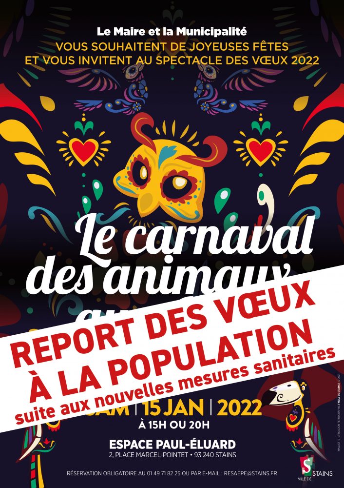 Annonce - Les vœux du maire à la population reportés - Ville de Stains