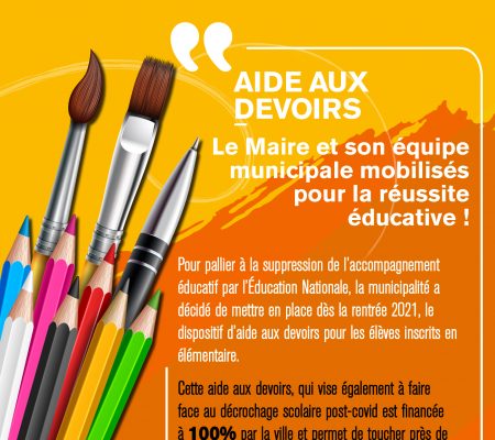 Aide aux devoirs - Le Maire et son équipe municipale mobilisés pour la réussite éducative ! - Ville de Stains