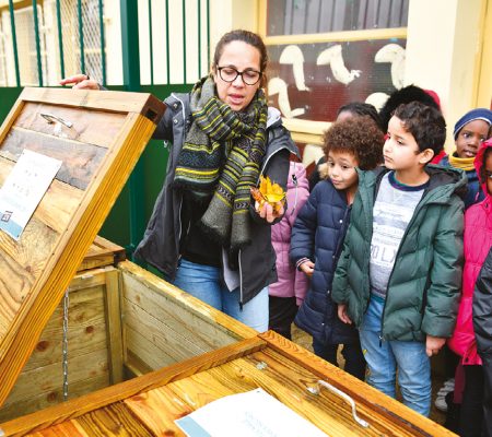 Enfance - Inauguration de sites de compostage - Ville de Stains