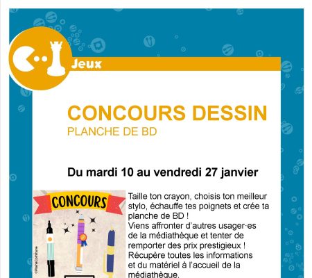 Médiathèque Louis Aragon - Concours Dessin / Planche de BD - Ville de Stains